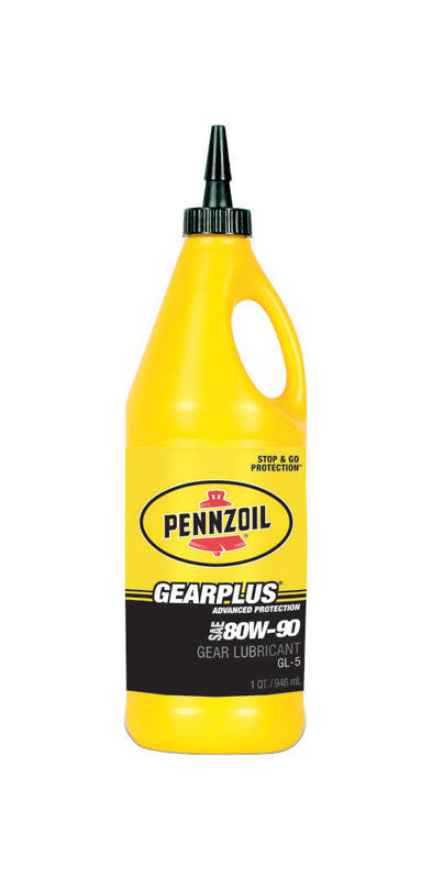 Aceite lubricante para engranajes automotrices multipropósito Pennzoil Gear Plus 80W90, 1 pinta (paquete de 12)