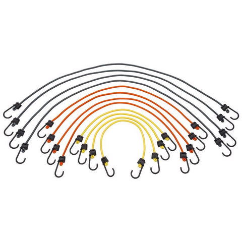 Keeper Assorted Bungee Cord Set 24 in. L X 0.315 in. 12 pk