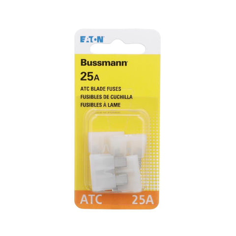 Bussmann 25 amps ATC Clear Blade Fuse 5 pk (Pack of 5)