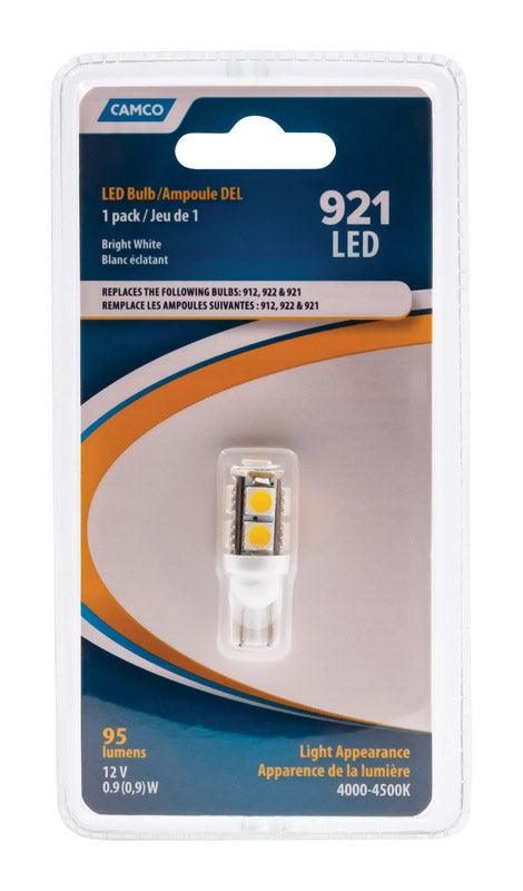 Bombilla automotriz LED Camco 921 para luces de posición/direccionales/utilidad