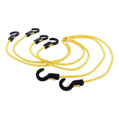 Keeper Black/Yellow Adjustable Bungee Cord 50 in. L X 0.14 in. 1 pk