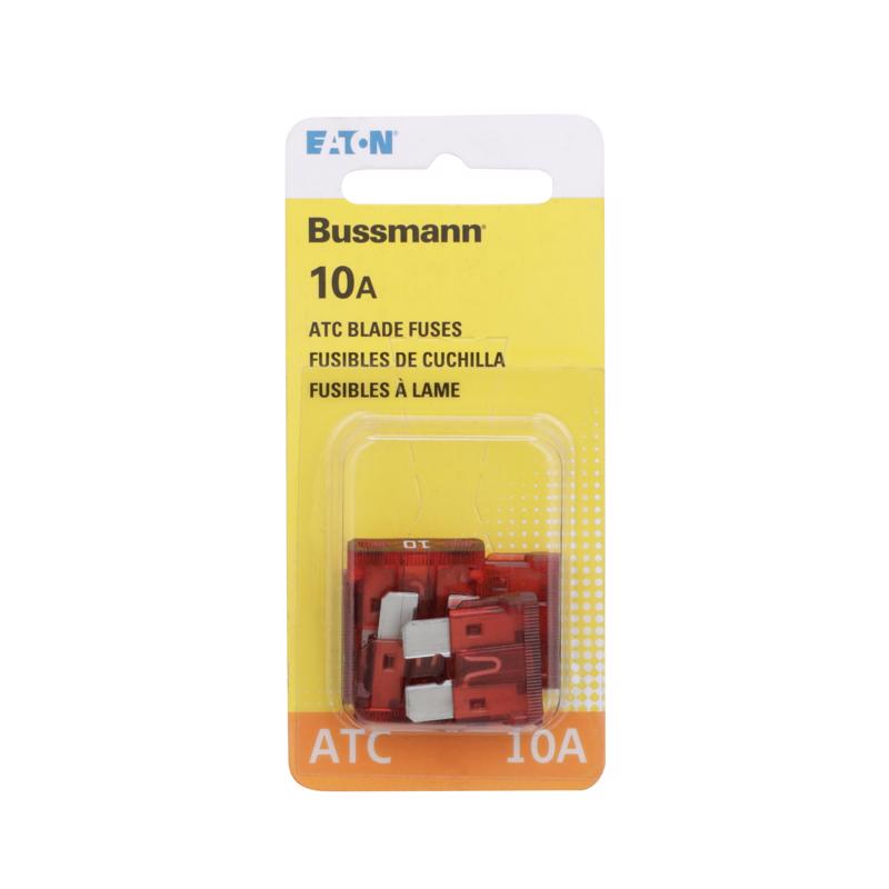 Bussmann 10 amps ATC Red Blade Fuse 5 pk (Pack of 5)