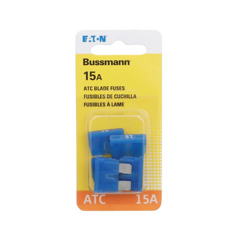 Bussmann 15 amps ATC Blue Blade Fuse 5 pk (Pack of 5)