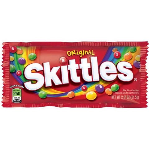 Skittles Original Flavor Chewy Candy 2.17 oz (Pack of 36)