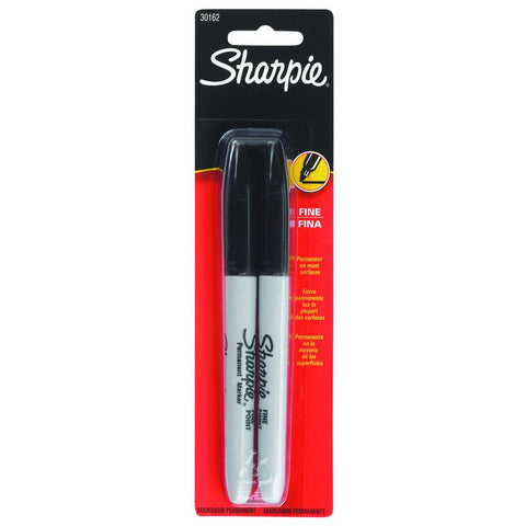 Sharpie Black Fine Tip Permanent Marker 2 pk (Pack of 6)