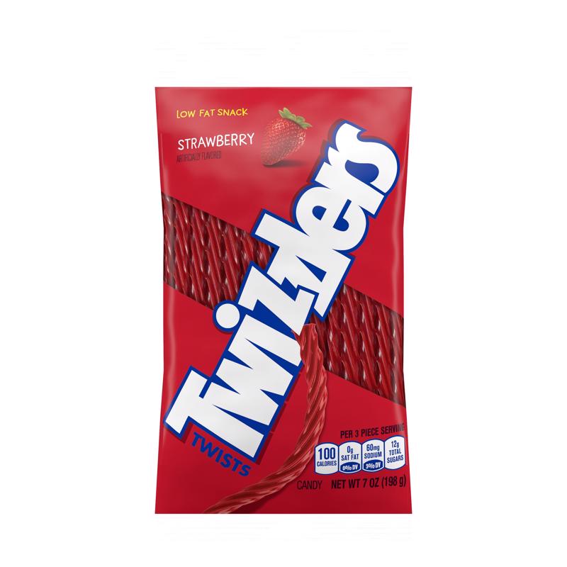 Twizzlers Twists Strawberry Candy 7 oz (Pack of 12)