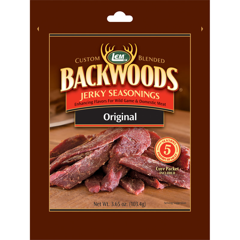 LEM Backwoods Original Jerky Seasoning 3.65 oz Boxed (Pack of 6)