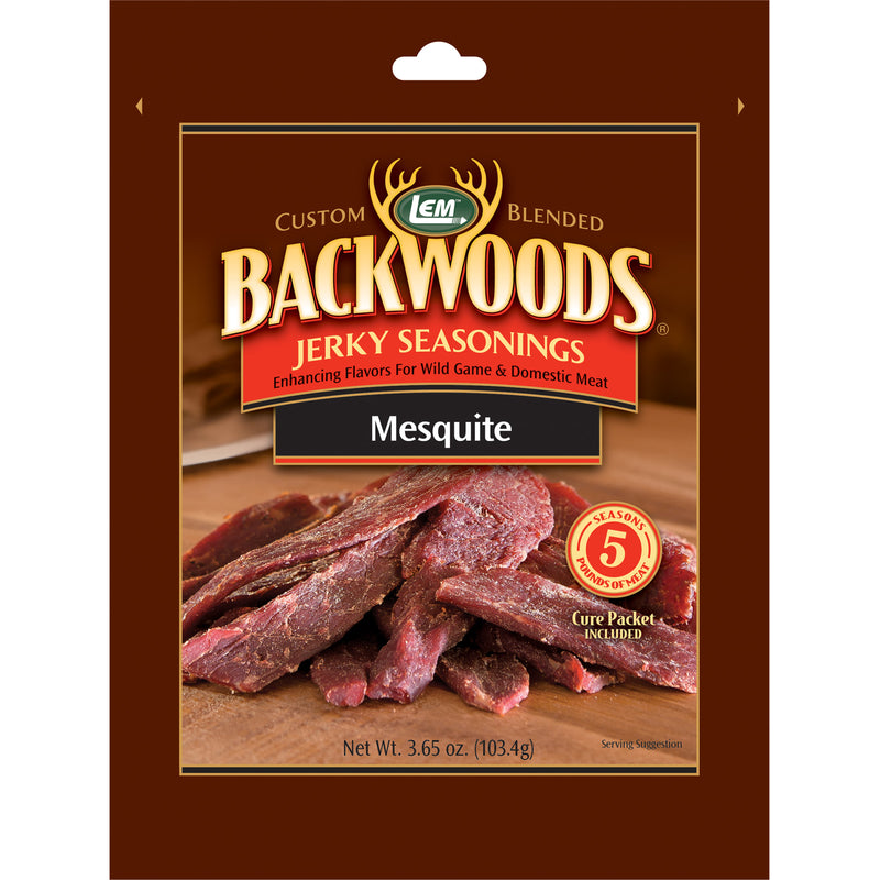 LEM Backwoods Mesquite Jerky Seasoning 3.65 oz Bagged (Pack of 6)