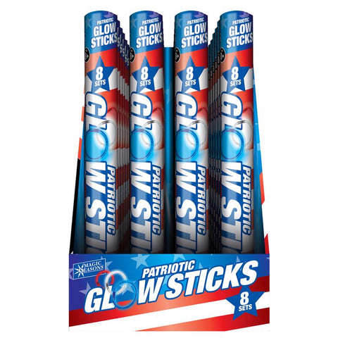Magic Seasons Patriotic Glow Sticks (Pack of 24)
