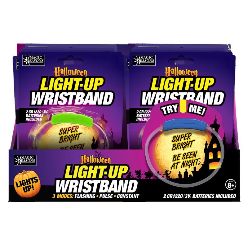 Magic Seasons Fun Flashers LED Halloween Light-Up Wristband 1 pk (Pack of 24)
