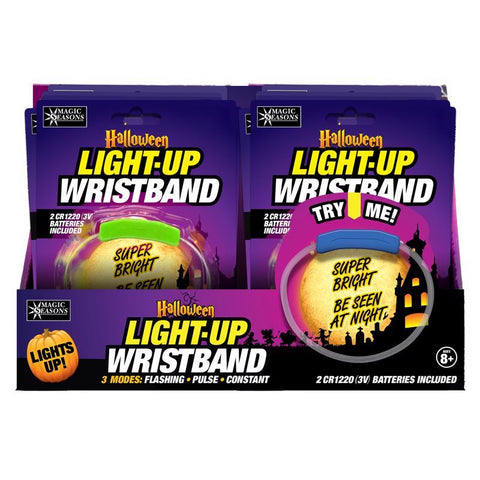 Magic Seasons Fun Flashers LED Halloween Light-Up Wristband 1 pk (Pack of 24)