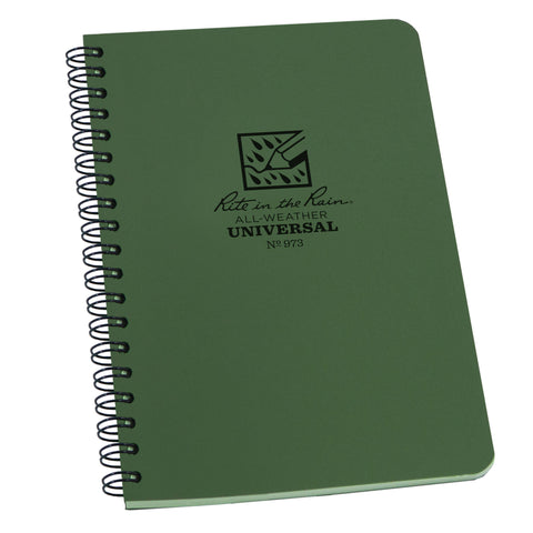 Rite in the Rain 4.625 in. W X 7 in. L Wire-O Green All-Weather Notebook (Pack of 6)