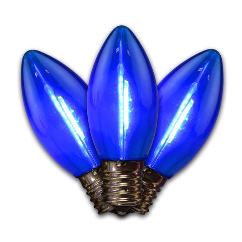 Bombillas de repuesto LED C9 azules Holiday Bright Lights, 25 unidades, para luces navideñas