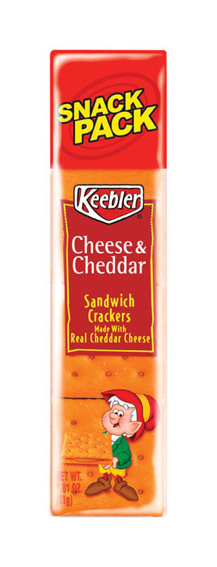 Keebler Cheese and Cheddar Crackers 1.8 oz Pouch (Pack of 12)