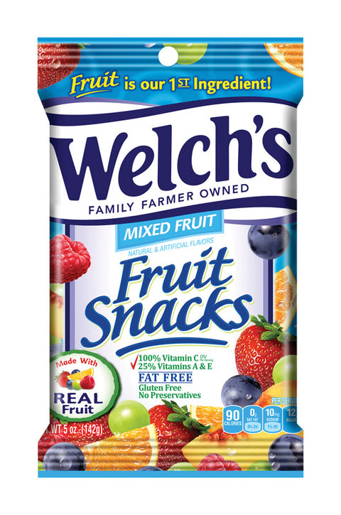 Welch's Mixed Fruit Snacks 5 oz (Pack of 12)