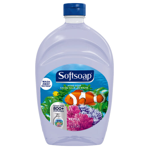 Softsoap Aquarium Fresh Scent Antibacterial Liquid Hand Soap Refill 50 oz (Pack of 3)
