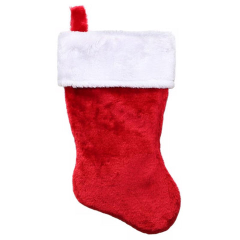 Dyno Red/White Christmas Stocking 17.5 in. (Pack of 12)