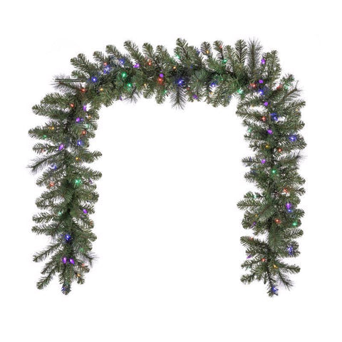 Celebrations Platinum 14 in. D X 9 ft. L LED Prelit Multicolored Mixed Pine Christmas Garland