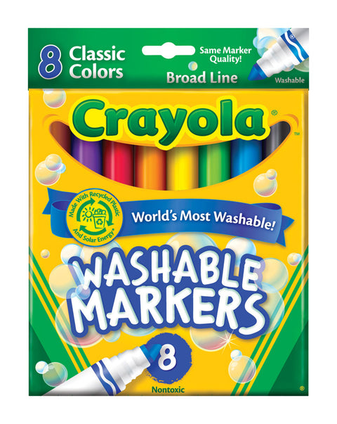 Marcadores Crayola Color Max de punta gruesa surtidos, paquete de 8