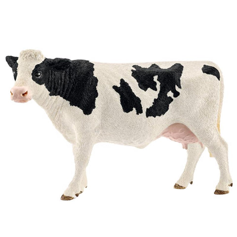 Juguete de vaca Holstein Schleich Farm World, negro/blanco (paquete de 5)
