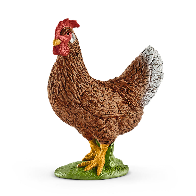 Schleich Farm World Hen Toy Brown (Pack of 5)