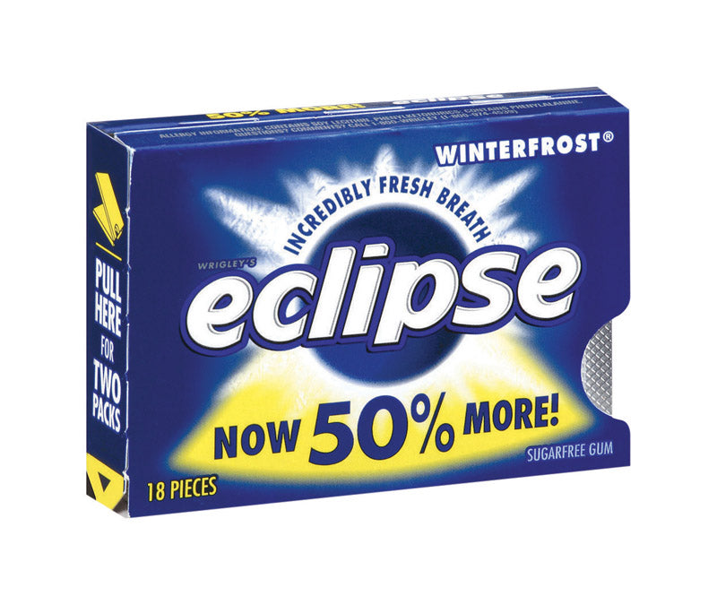 Eclipse Sugar Free Winterfrost Chewing Gum 18 pk (Pack of 8)