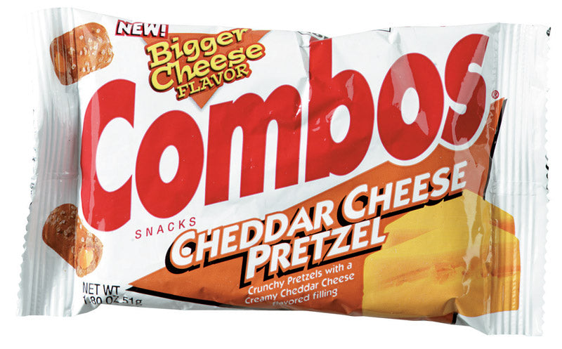 Combos Cheddar Cheese Pretzel Crackers 1.8 oz Packet (Pack of 18)