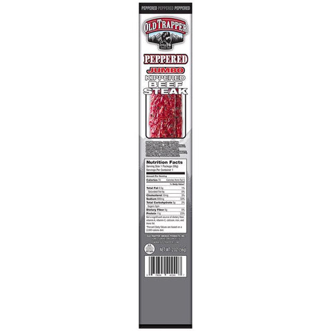 Old Trapper Peppered Beef Steak 2 oz Boxed (Pack of 12)