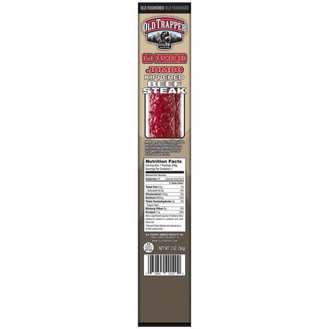 Old Trapper Old Fashioned Beef Steak 2 oz Bagged (Pack of 12)