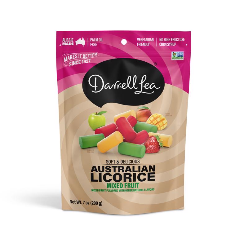 Darrell Lea Mixed Fruit Licorice 7 oz (Pack of 8)