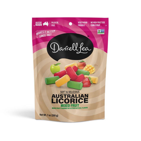 Darrell Lea Mixed Fruit Licorice 7 oz (Pack of 8)