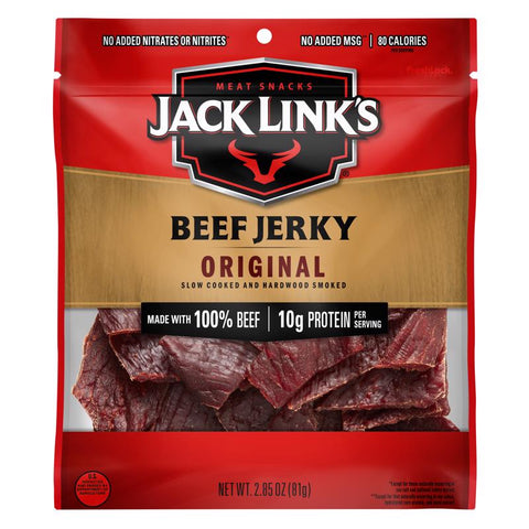 Jack Link's Original Beef Jerky 2.85 oz Bagged (Pack of 8)