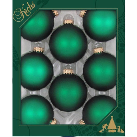 Christmas by Krebs Green Velvet Ball Ornament (Pack of 12)