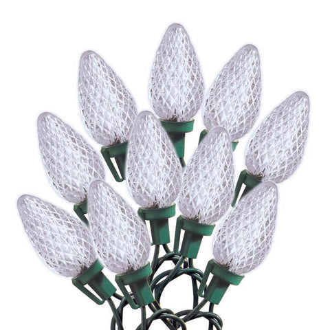 Celebrations Blue LED C9 Cool White 75 ct String Christmas Lights 49 ft. (Pack of 4)