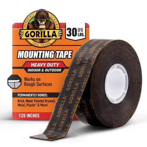 Gorilla 120 in. L X 1 in. W Double-Sided Mounting Tape