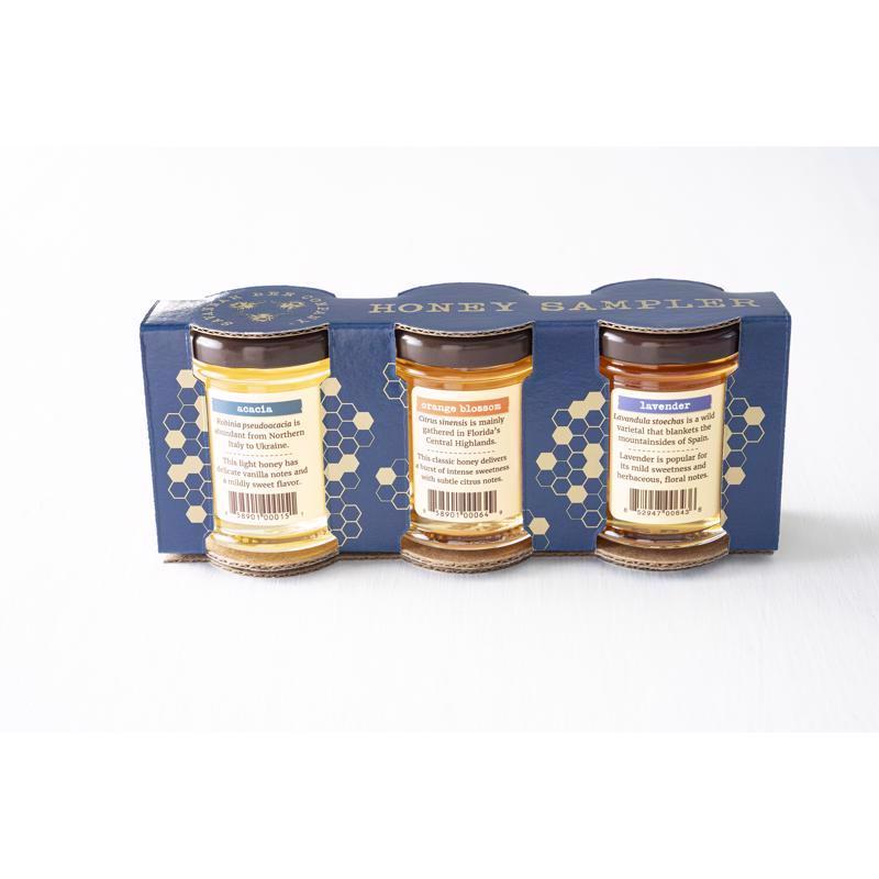 Savannah Bee Company Assorted Honey 3 oz Jar (Pack of 6)