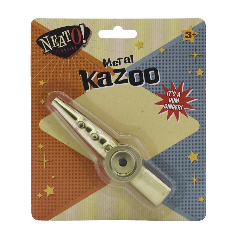 Toysmith Neato Kazoo Toy Gold/Red (Pack of 6)