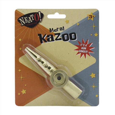 Toysmith Neato Kazoo Toy Gold/Red (Pack of 6)