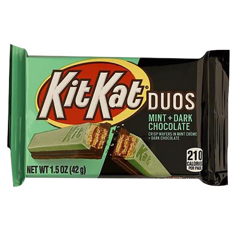 Kit Kat DUOS Dark Chocolate/Mint Candy Bar 1.5 oz (Pack of 24)