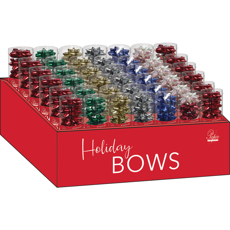 Paper Images Assorted Traditional Bows (Pack of 42)