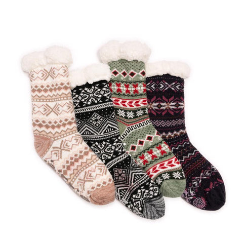 Muk Luks Cabin Socks Assorted Assorted (Pack of 36)