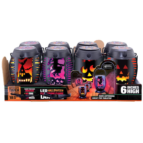 Magic Seasons Halloween Flickering Flame Lantern 1 pk (Pack of 12)