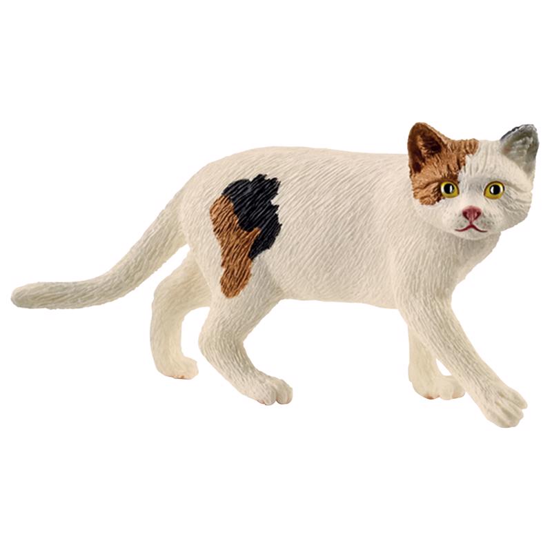 Schleich Farm World American Shorthair Cat Toy White (Pack of 5)