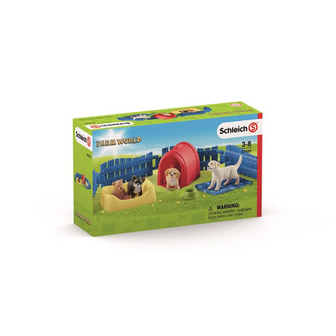 Schleich Farm World Juguete de corral para cachorros Multicolor 13 piezas