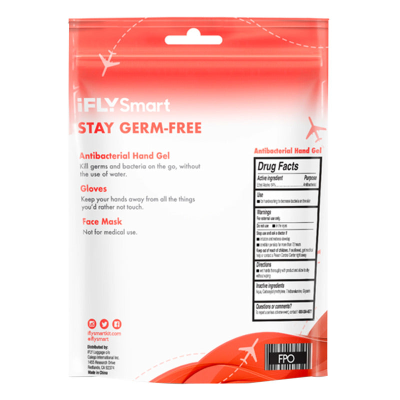 Kit inteligente iFLY para viajes libre de gérmenes, 1 ud.