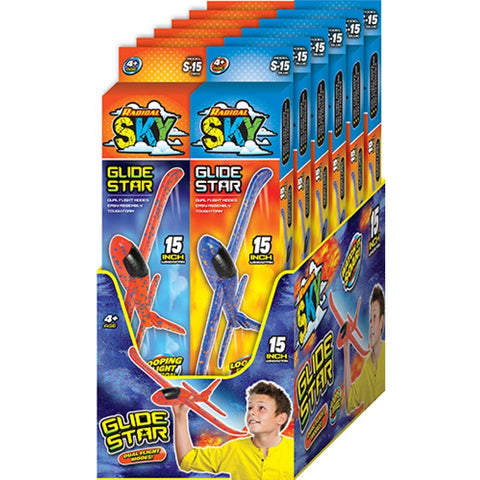 Planeador de espuma Radical Sky de Ja-Ru, surtido (paquete de 12)