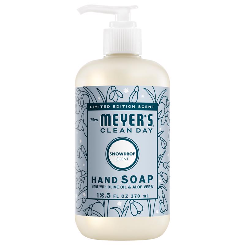 Mrs. Meyer's Clean Day Snowdrop Scent Liquid Hand Soap 12.5 oz (Pack of 6)