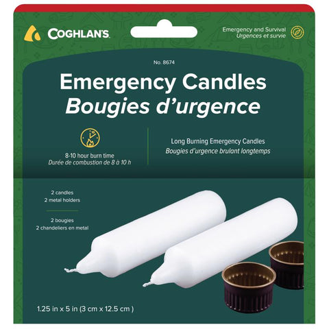Coghlan's White No Scent Scent Emergency Candle (Pack of 4)