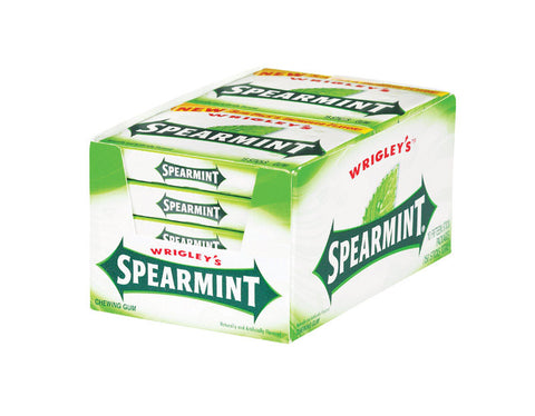 Wrigley's Spearmint Chewing Gum 1 pk (Pack of 10)
