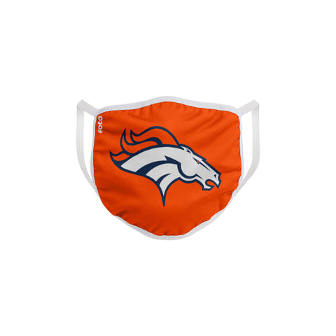 FOCO Household Multi-Purpose Denver Broncos Face Mask Multicolored 1 pk